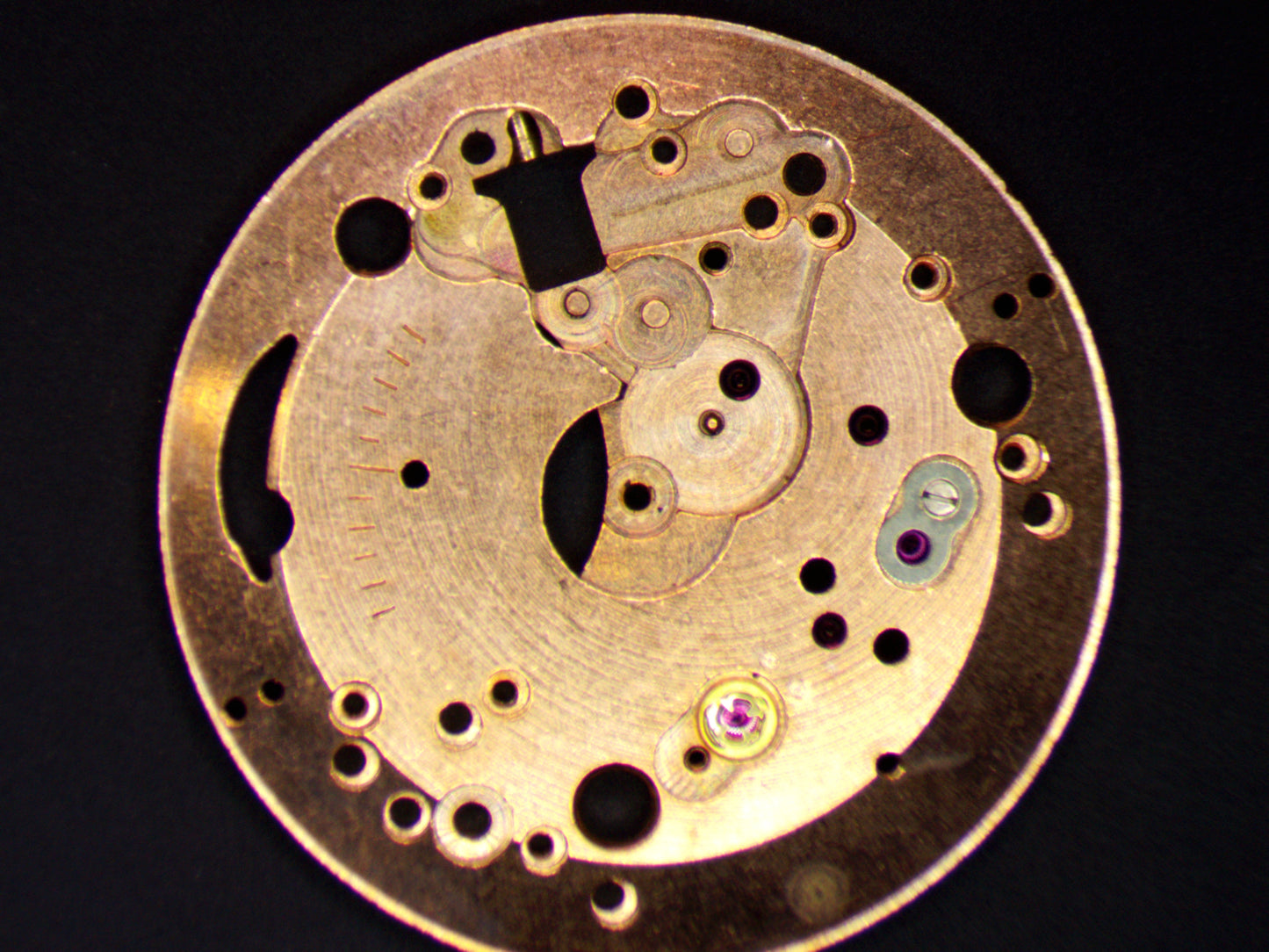 Benrus DN2F ETA 1281 0100 Main Plate