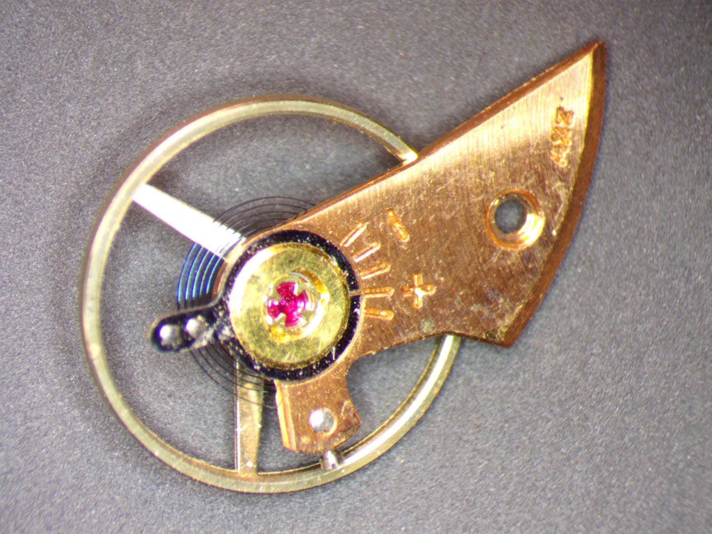 Benrus DN2F ETA 1281 0721 Balance with flat hairspring