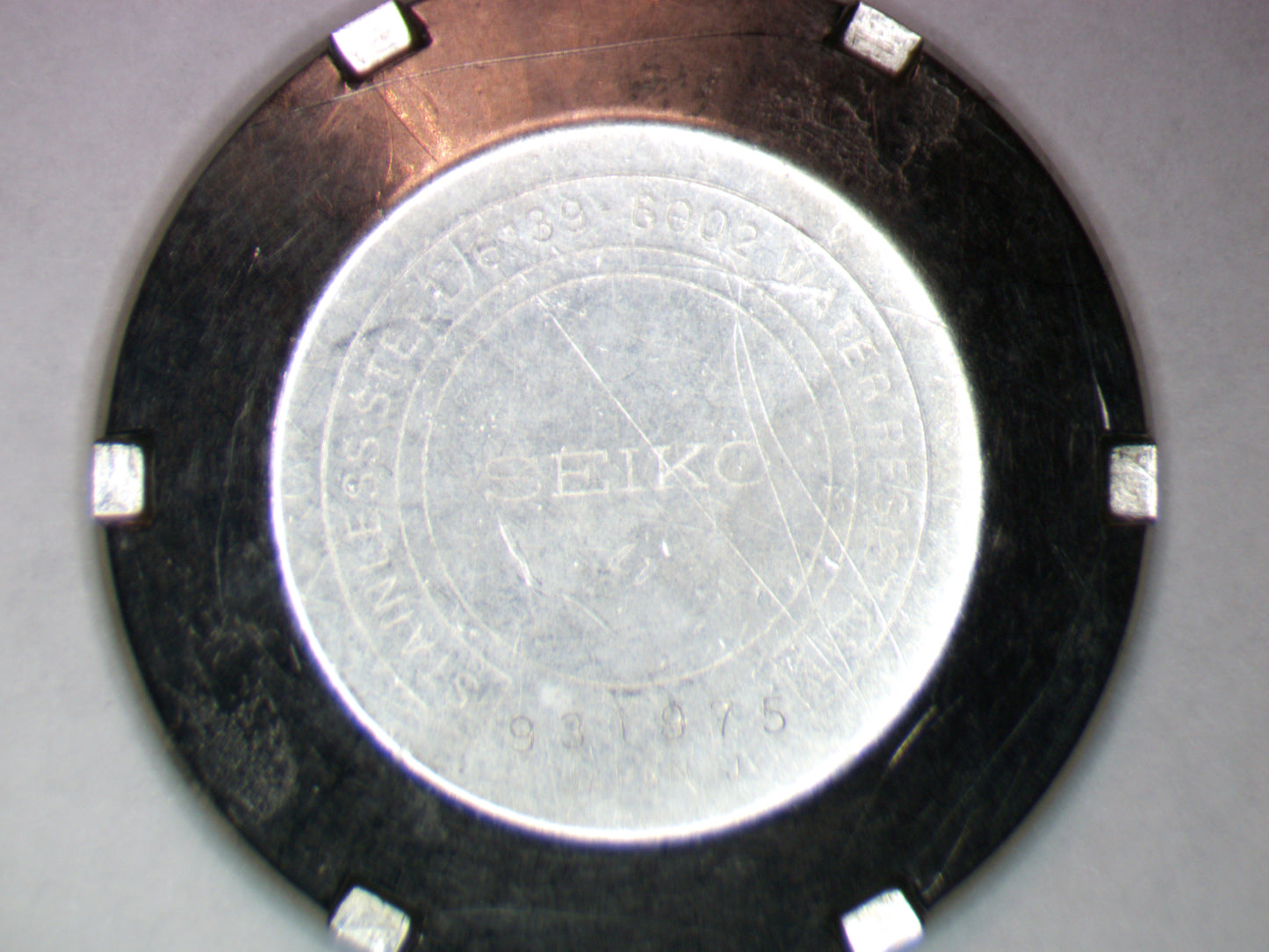 Seiko 6139B 8002 Watch case back, original