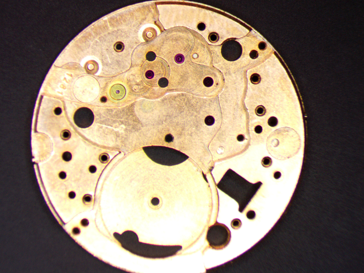 Benrus DN2F ETA 1281 0100 Main Plate
