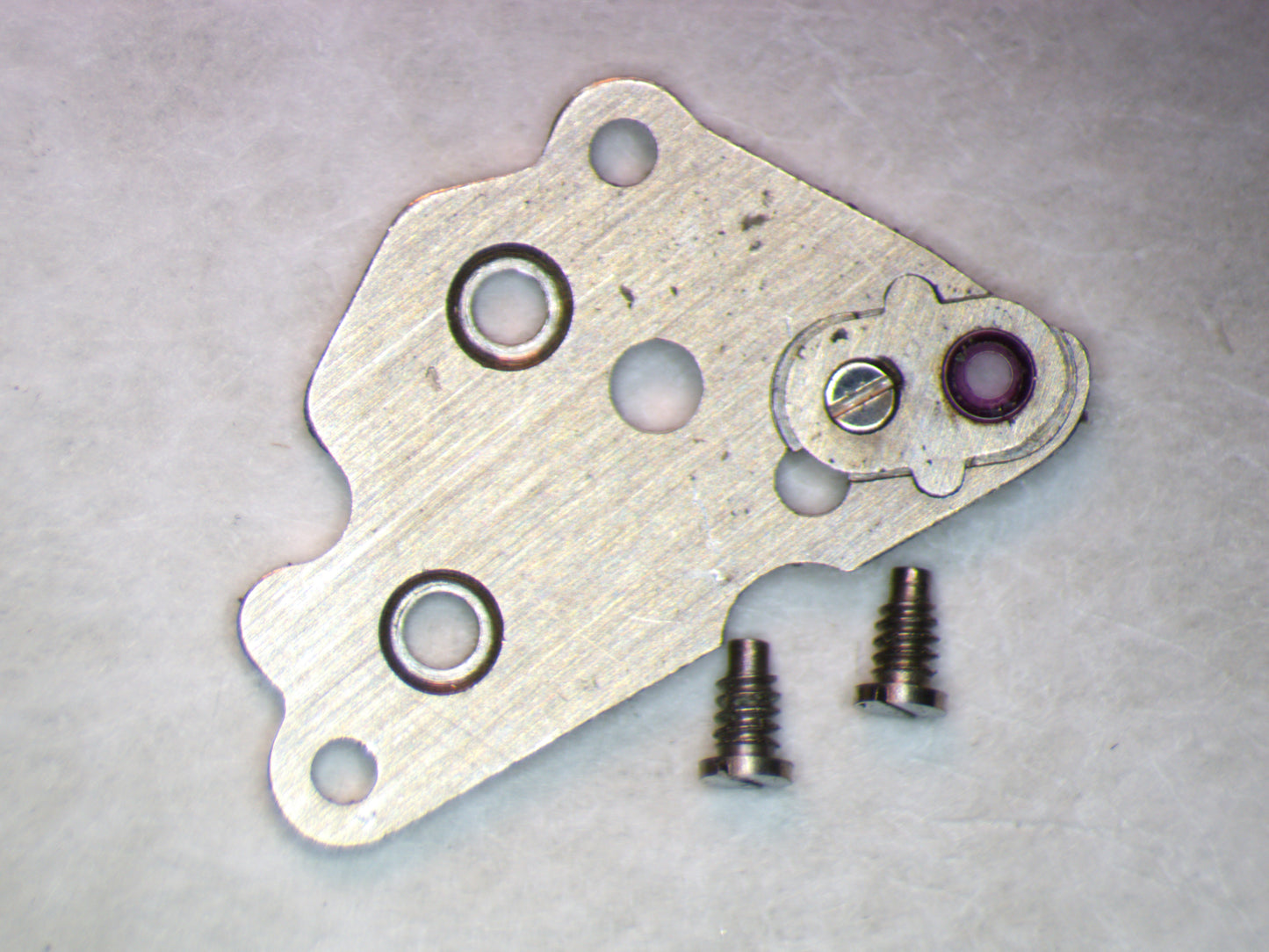 Benrus BH14 ETA 1080 0126 Center Wheel Cock/Bridge w/screws