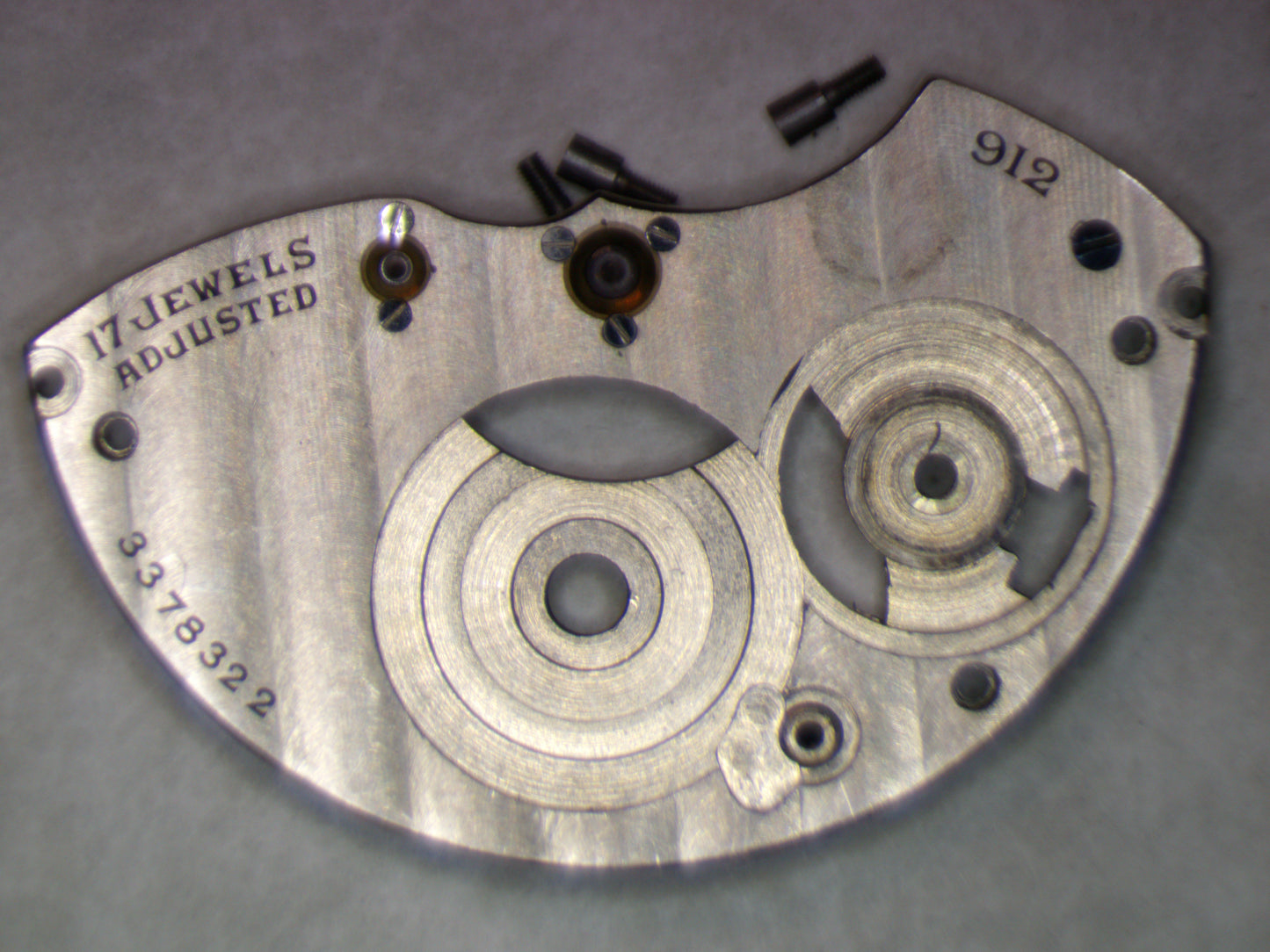 Hamilton 912 0106 Barrel and train wheel bridge w/screws