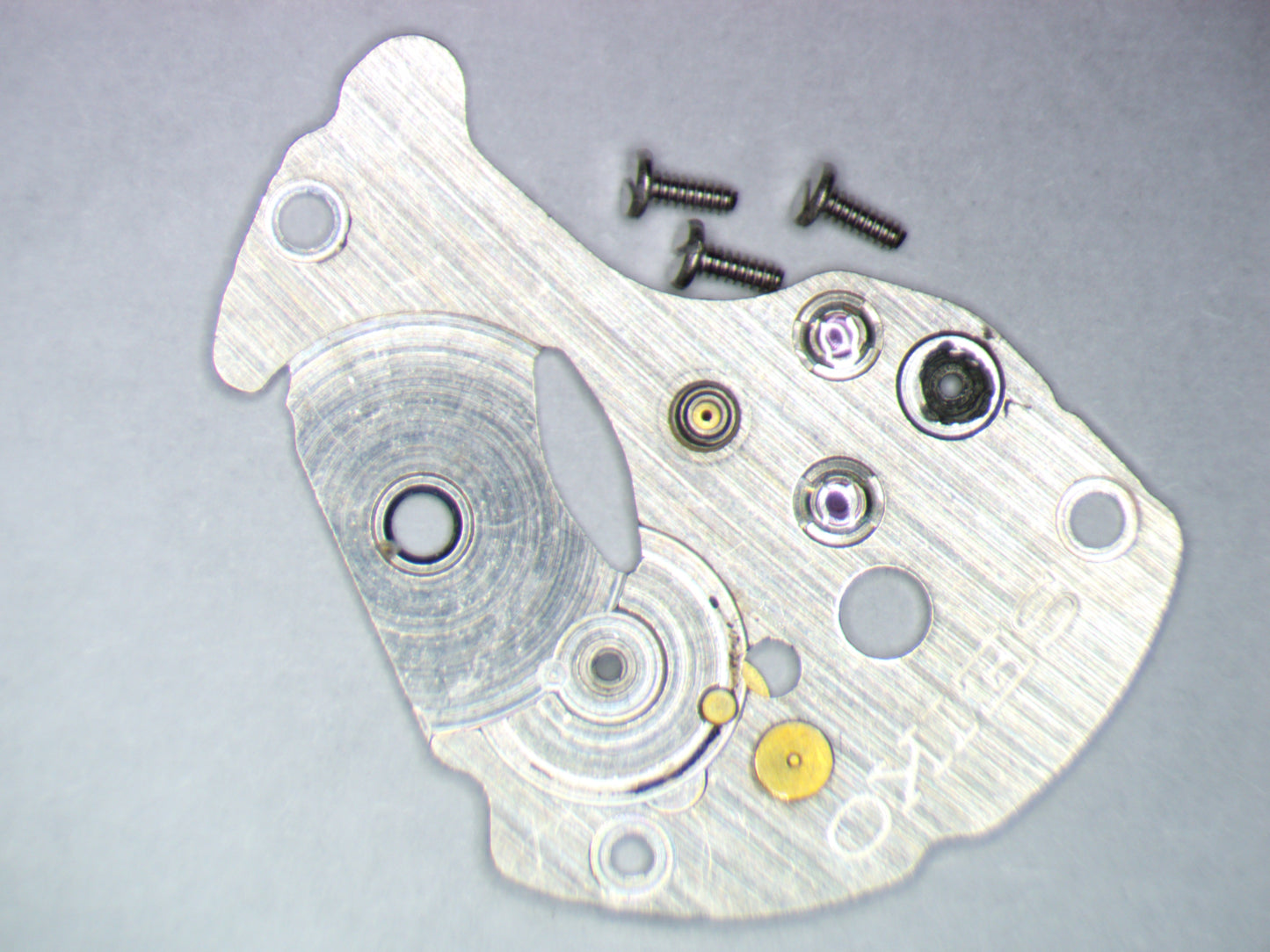 Seiko 7S36C 0114178 Barrel and train wheel bridge w/screws