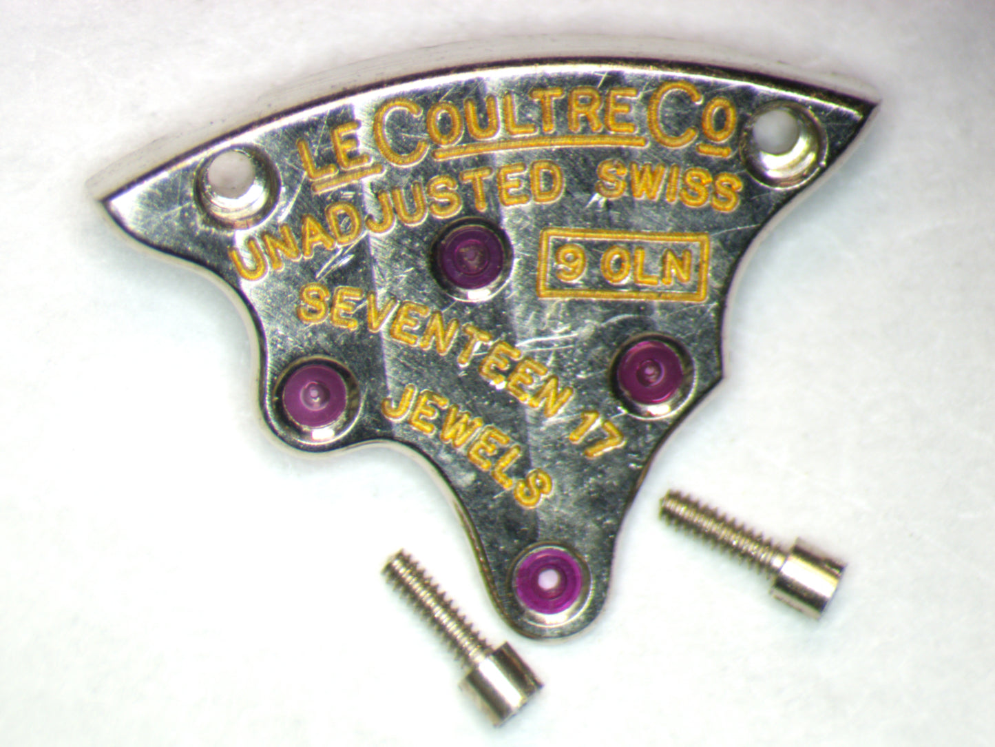 LeCoultre 9OLN 0110 Train Wheel Bridge w/screws