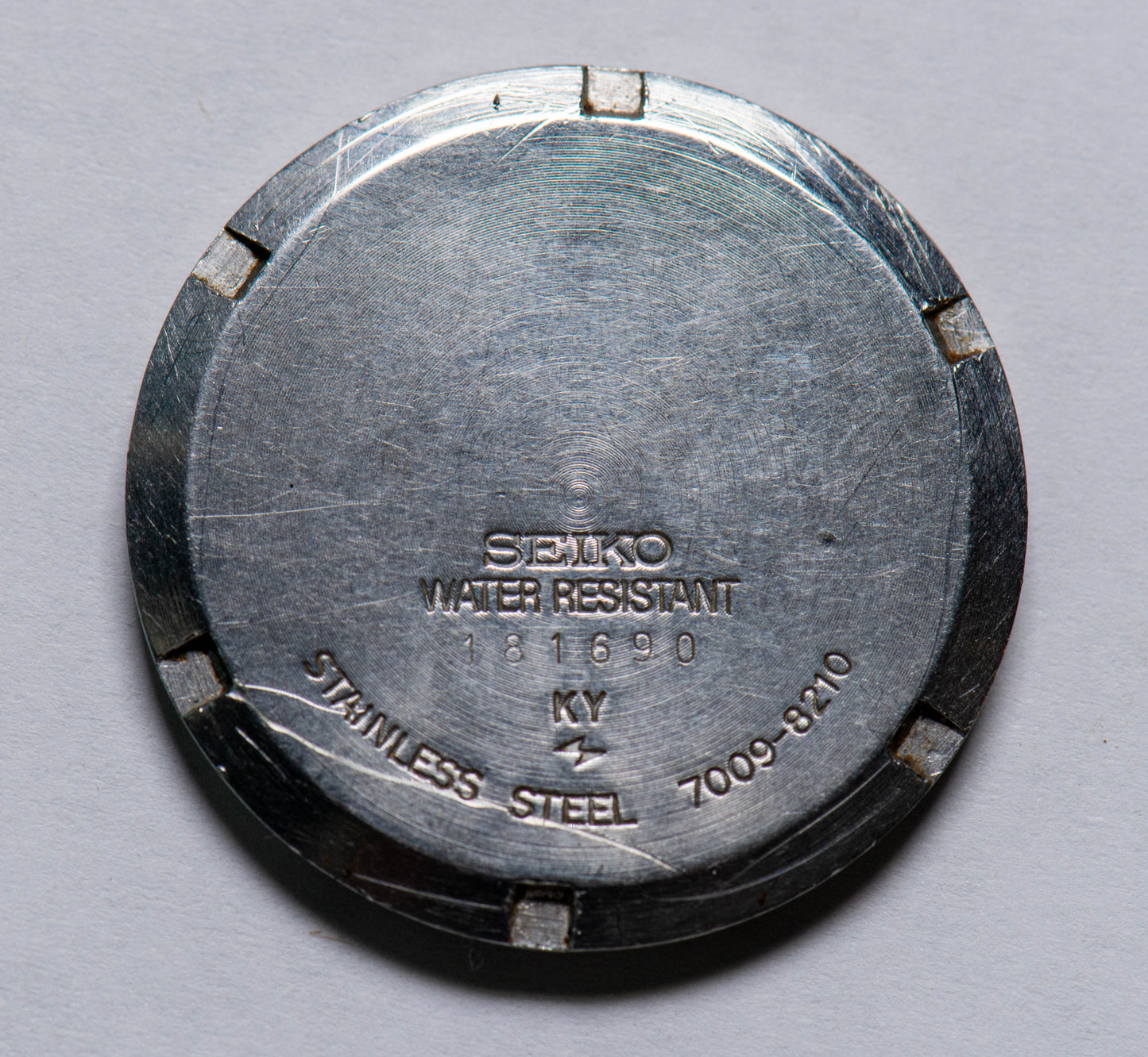 Seiko 7009A 8210 Watch case back