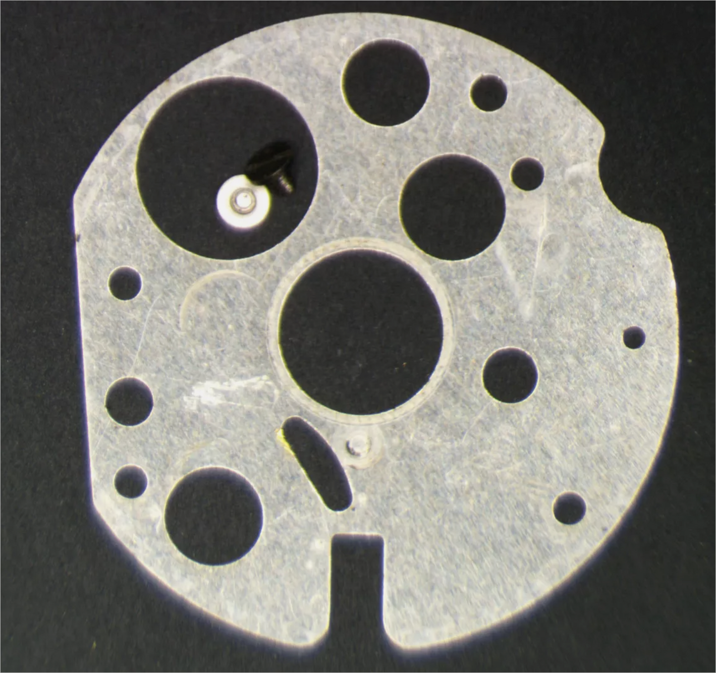 Seiko 7019A 808005 Date Dial Guard w/screws