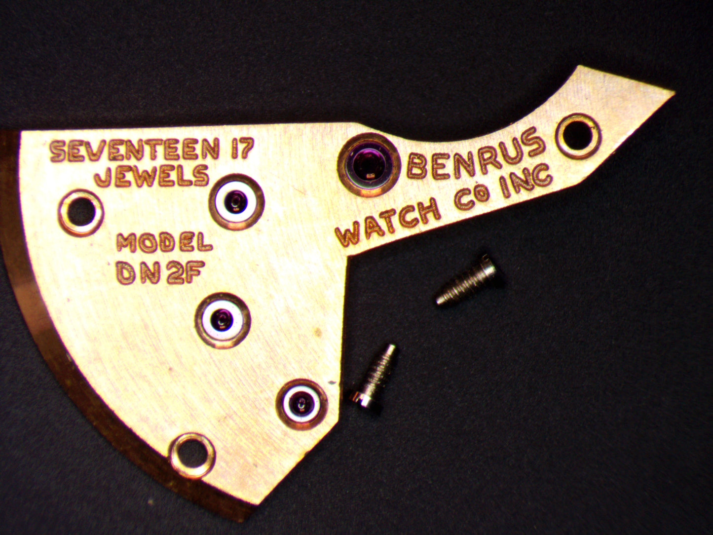 Benrus DN2F ETA 1281 0110 Train Wheel Bridge