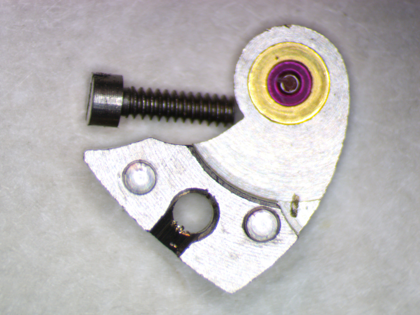 Longines 12.68Z Escape wheel cock/bridge w/screw