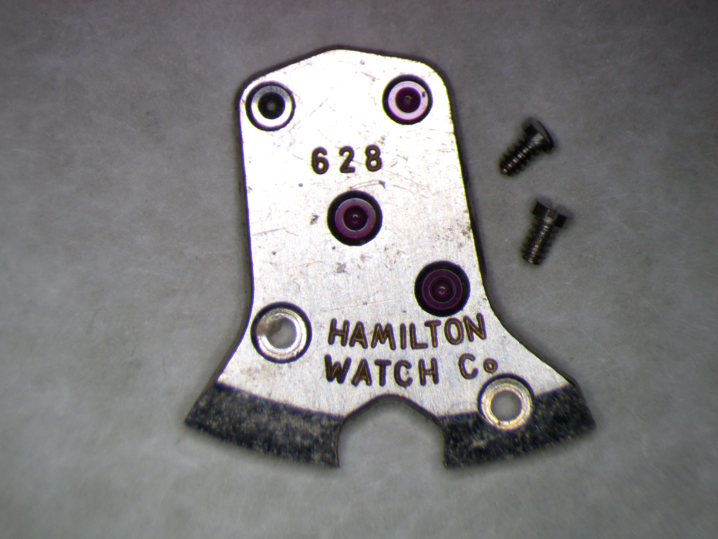 Hamilton 628 Buren 1282 0110 Train Wheel Bridge w/screws