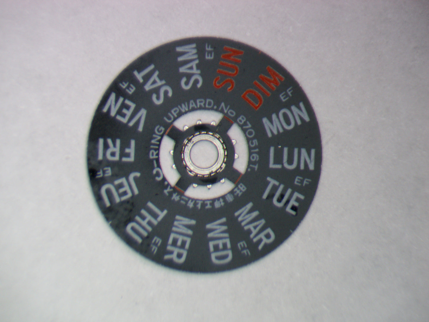 Seiko 6139B 870516 Day star with dial disk EF