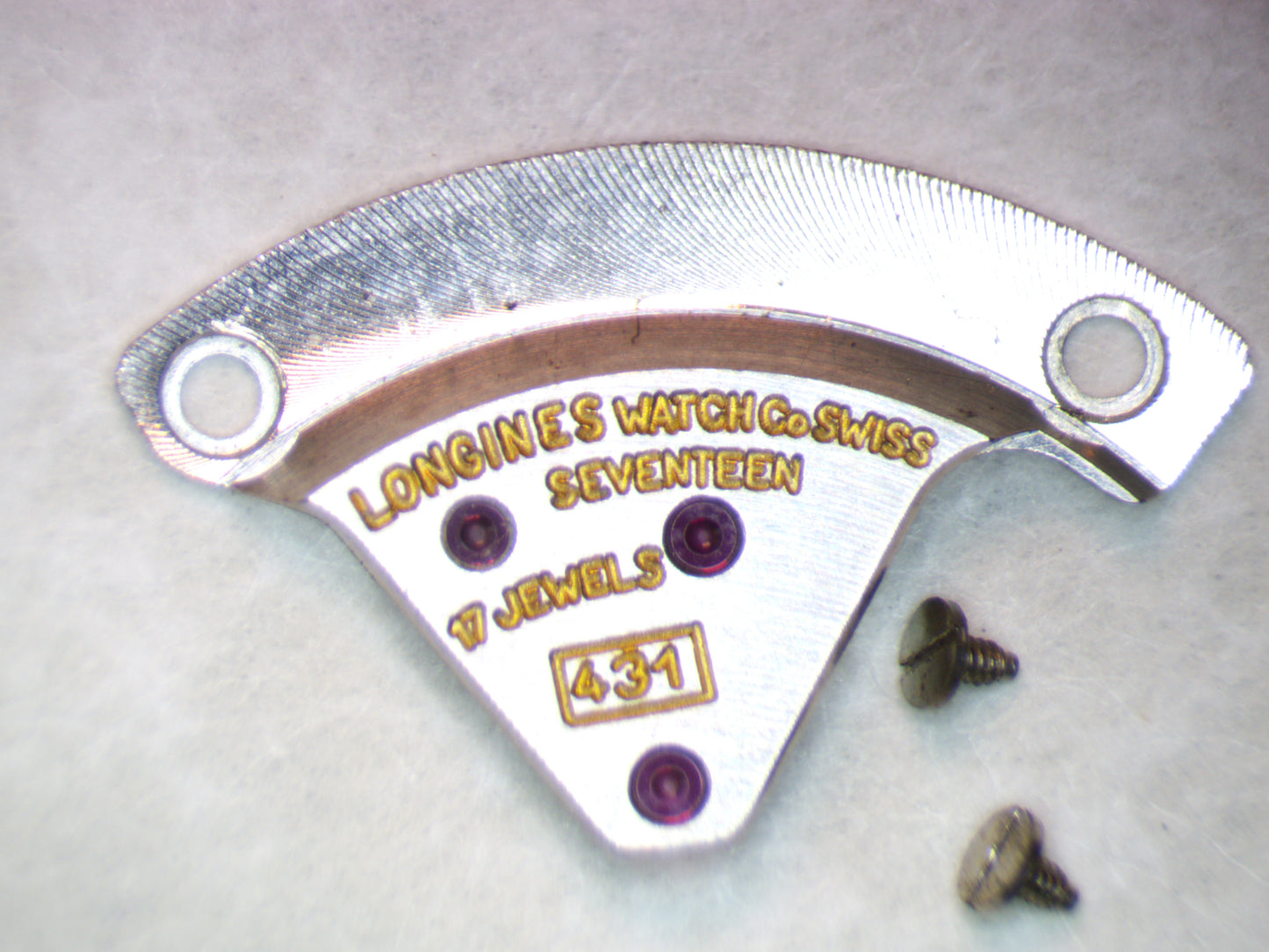 Longines 431 0110 Train Wheel Bridge w/screws