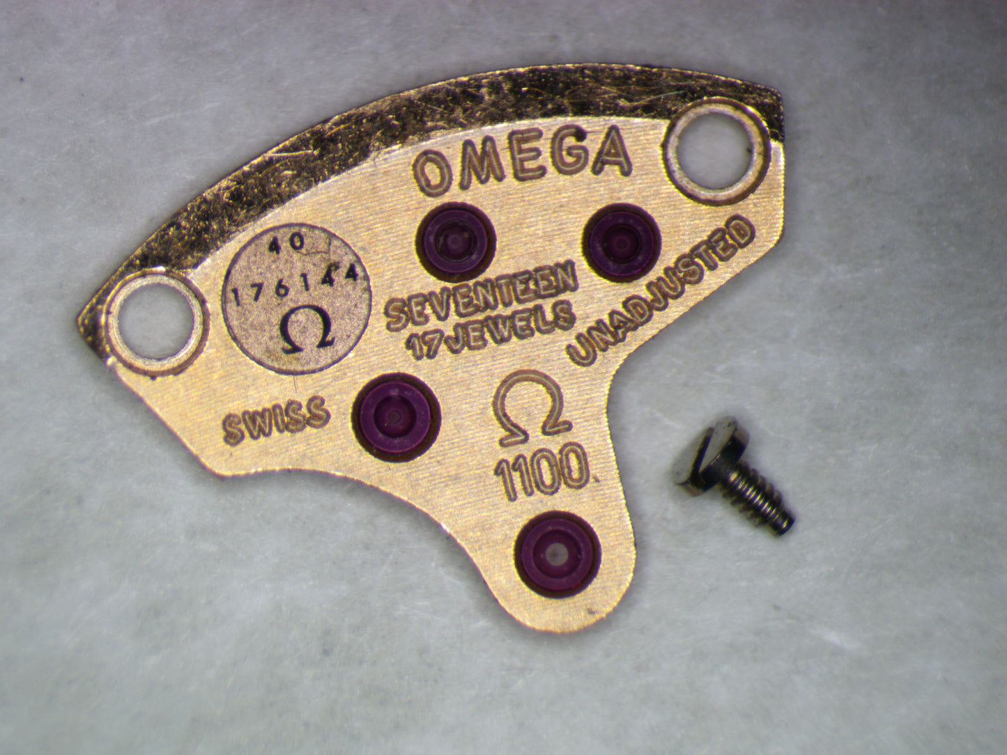 Omega 1100 1003 Train wheel bridge w/screw