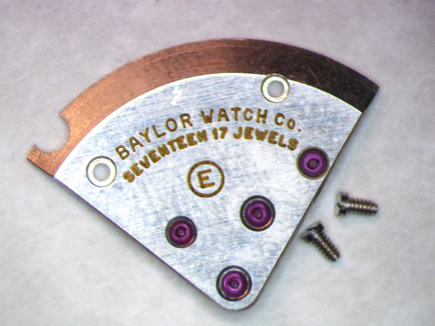 ETA 2391 0110 Baylor Watch Co. Train Wheel Bridge w/screws