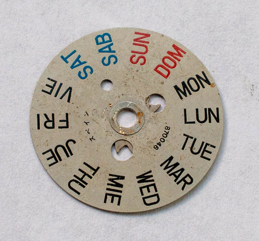 Seiko 7009A 870046 Day star with dial disk