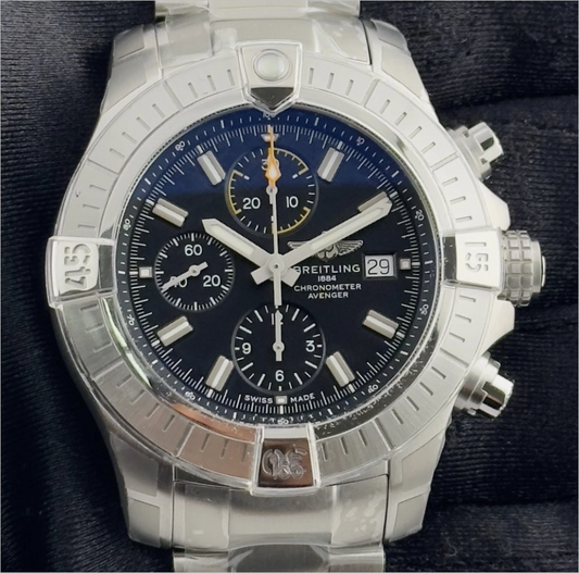 Breitling 45mm Avenger Chronograph Steel Mens Watch A13317 MSRP- $6750