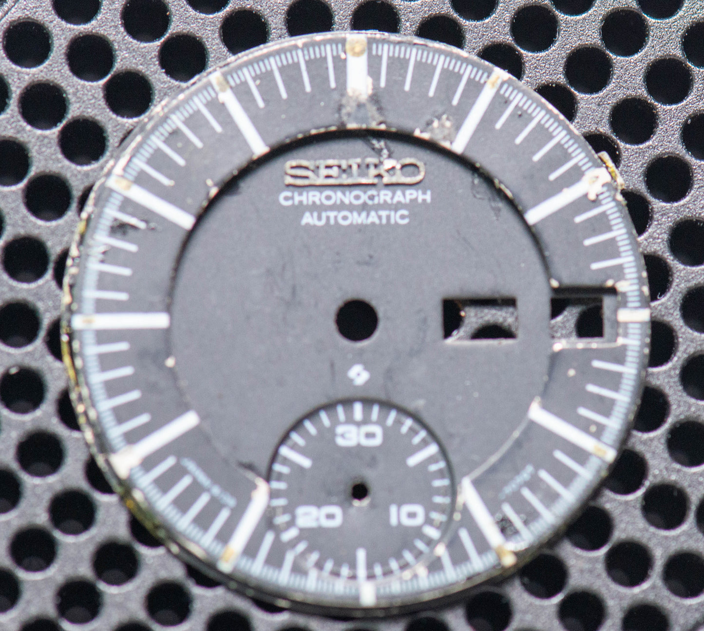 Seiko 6139B Dial Black Baby Jumbo, original, great