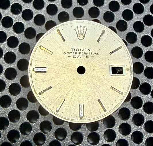 Rolex Oyster Perpetual Date Ladies 20.8mm Silver Dial Silver Stick 6917, MINT