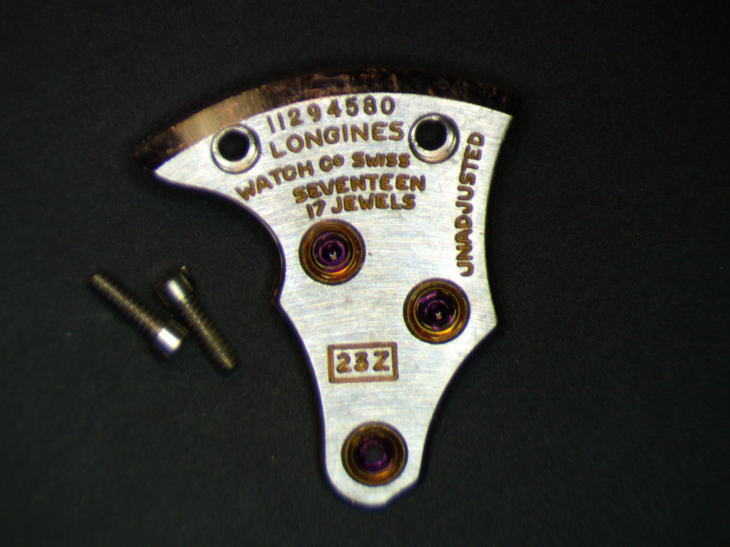Longines 23Z 0110 Train Wheel Bridge w/screws