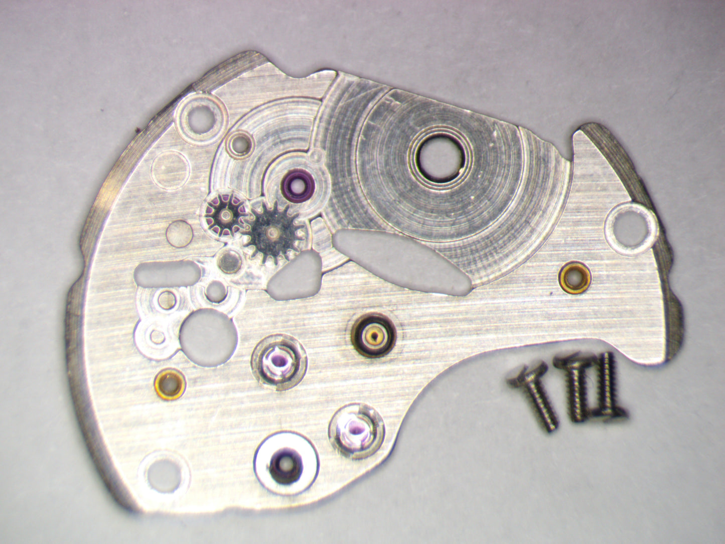 Seiko NH36A 114183 Barrel and train wheel bridge w/screws