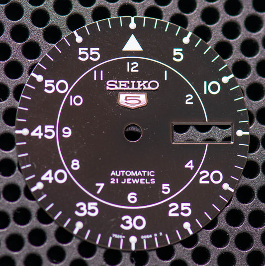 Seiko NH36 Aftermarket dial 28.5mm Dial, black