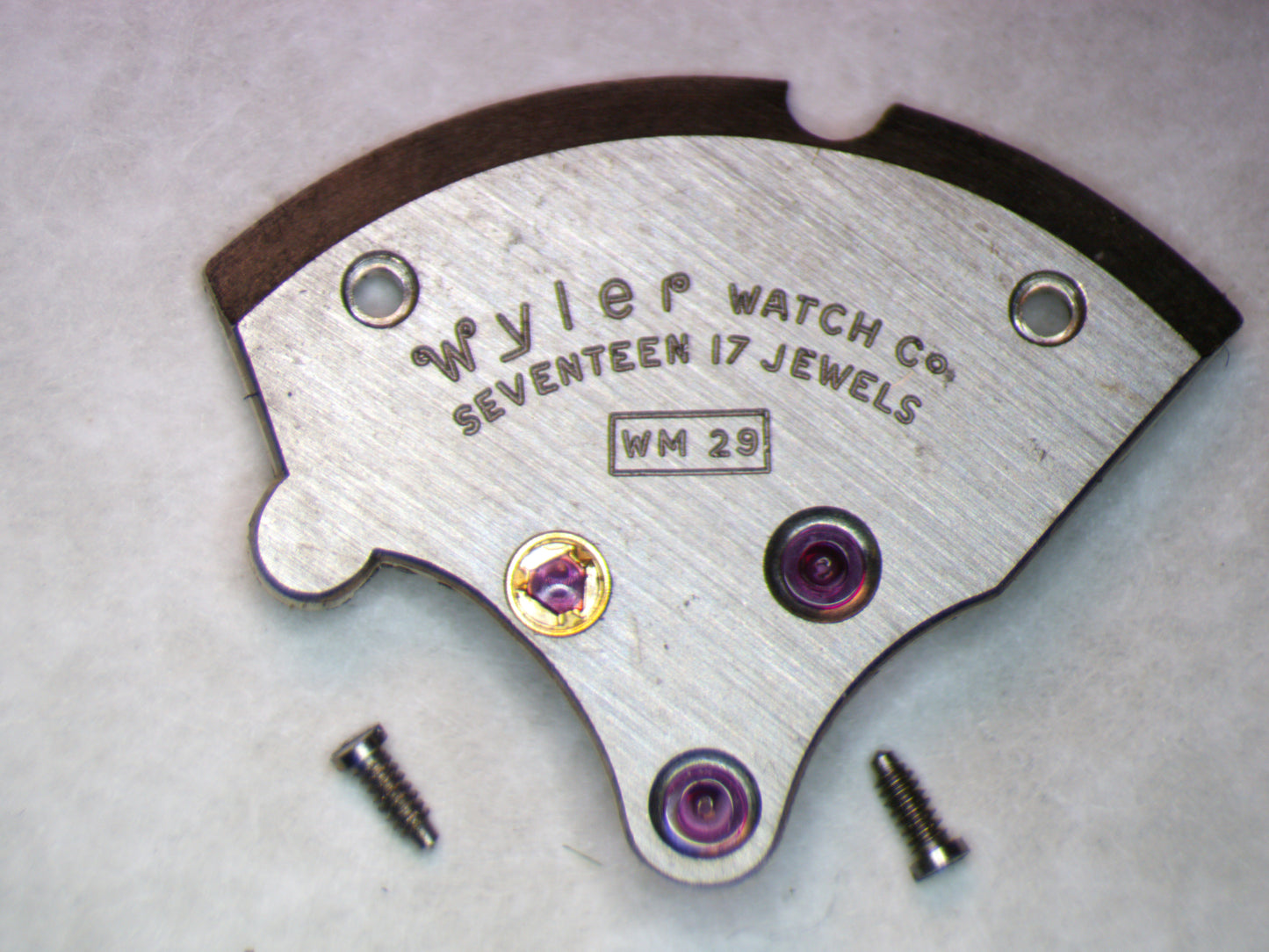 Wyler WM29 ETA1100 0110 Train Wheel Bridge w/screws