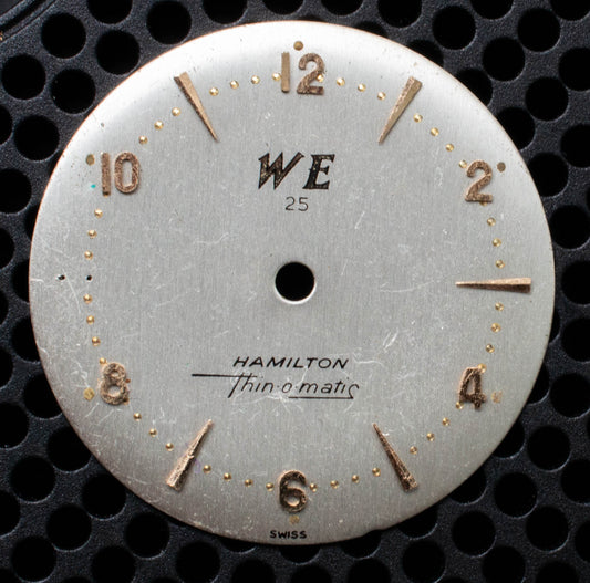 Hamilton 628 Dial 28.3mm. Missing marker at 9