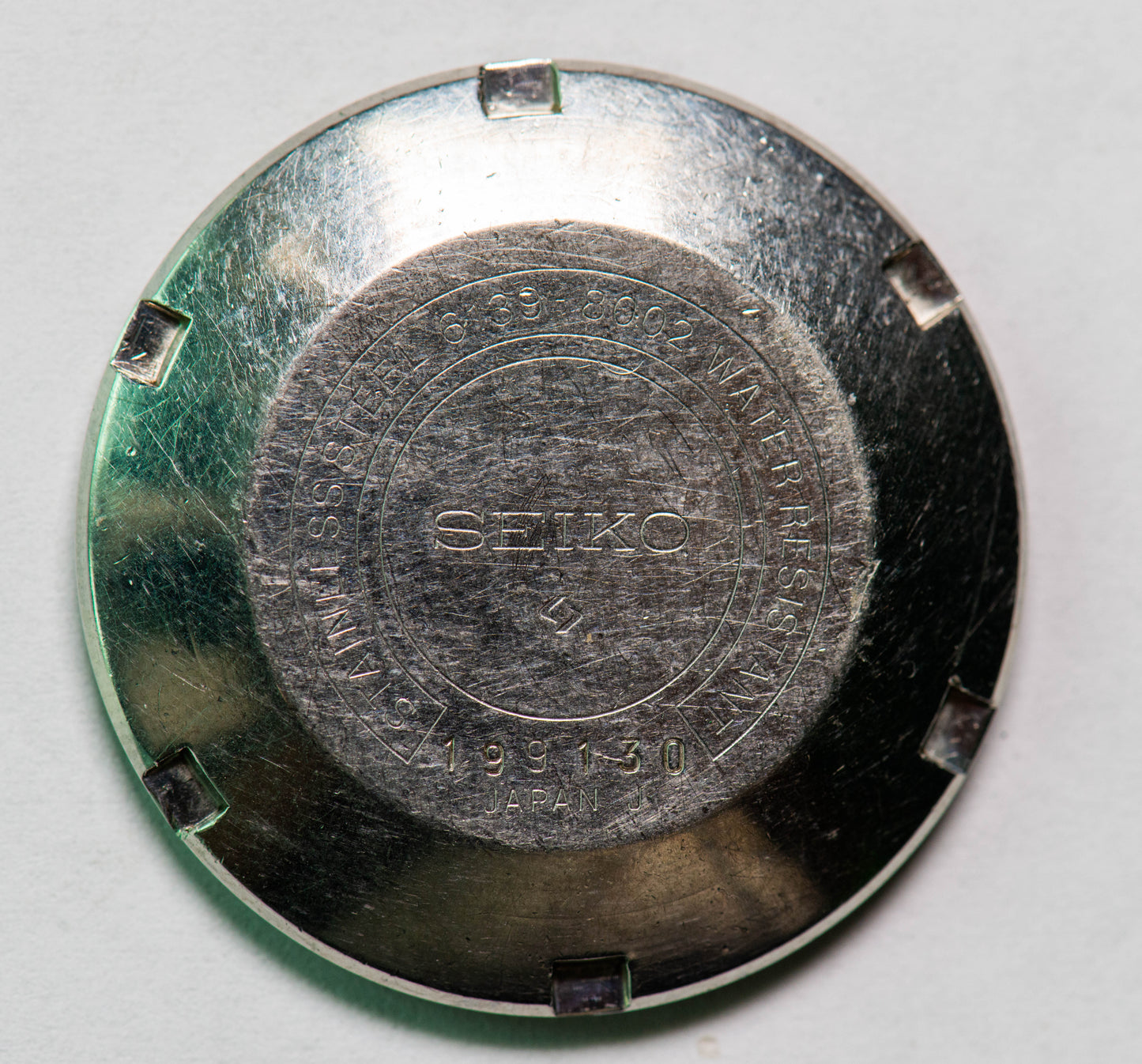Seiko 6139B 8002 Watch case back, original