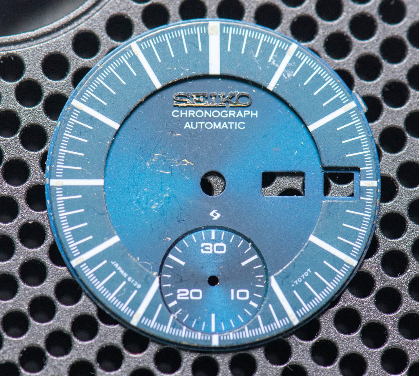 Seiko 6139B Dial Chronograph, blue original