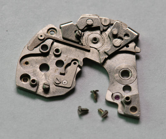 Seiko 6139B 112521 Barrel and train wheel bridge w/screws