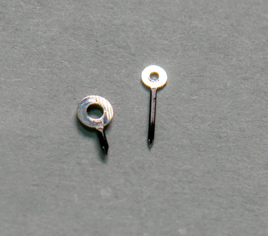 Omega 485 Watch hands, silver, 3.9mm, 2.3mm
