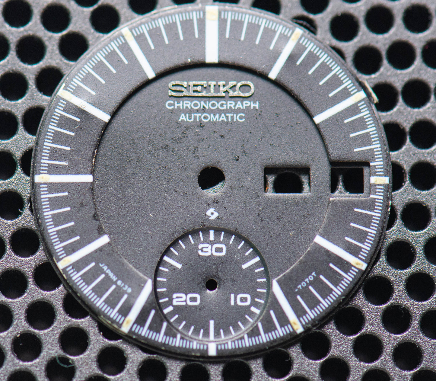 Seiko 6139B Dial Black Baby Jumbo, original great