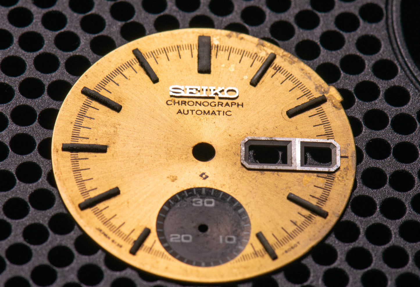 Seiko 6139B Dial, Original, 27.5mm, missing 1 dial foot (included)