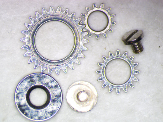Hamilton 628 Buren 1282 0420 Crown wheels (3) w/screws
