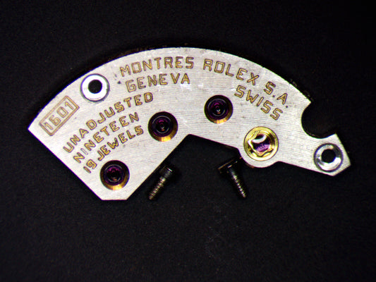 Rolex Cellini 1601 1886 Train Wheel Bridge 19 j w/screws