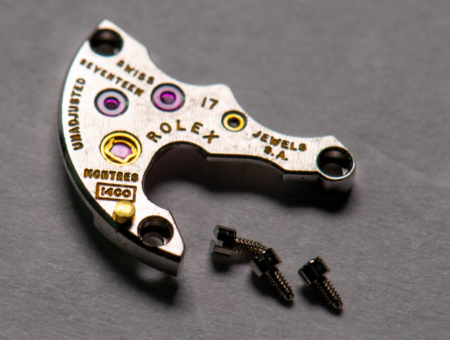 Rolex 1400 0110 Train Wheel Bridge w/screws
