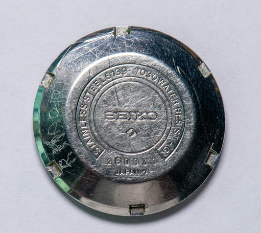 Seiko 6139B 8002 Watch case back
